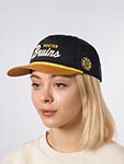 Бейсболка AMERICAN NEEDLE арт. 23008A-BBR Boston Bruins Roscoe NHL (черный / желтый)